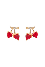Cherry Kiss Earrings | Gold-Plated Stainless Steel  – KZ8812318