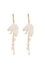 Ivory Leaf Drop Earrings | Gold-Plated Stainless Steel– KZ8812314