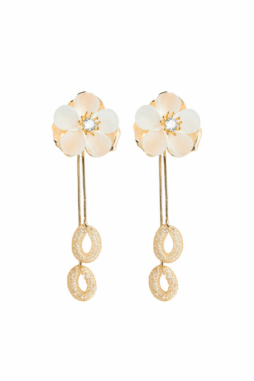 Aurora Bloom Floral Drop Earring-KZ8812320