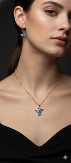Blue Aurora Bird Jewelry Set | Gold-Plated Stainless Steel– KZ8812347