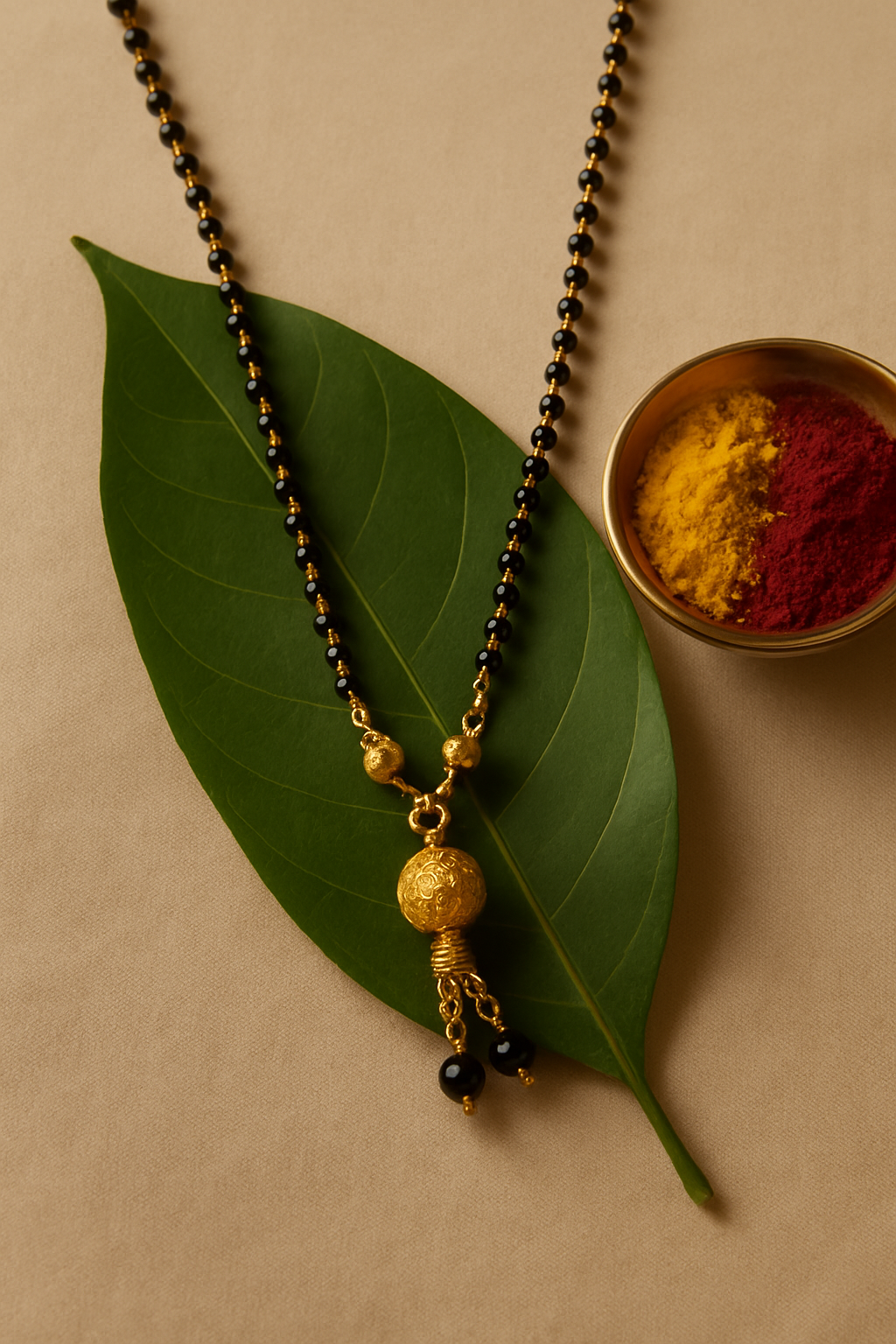 Ananta Saath Mangalsutra | Gold-Plated Stainless Steel–RY8812387