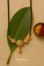 Eternal Circles Mangalsutra | Gold-Plated Stainless Steel Modern Daily–RY8812385