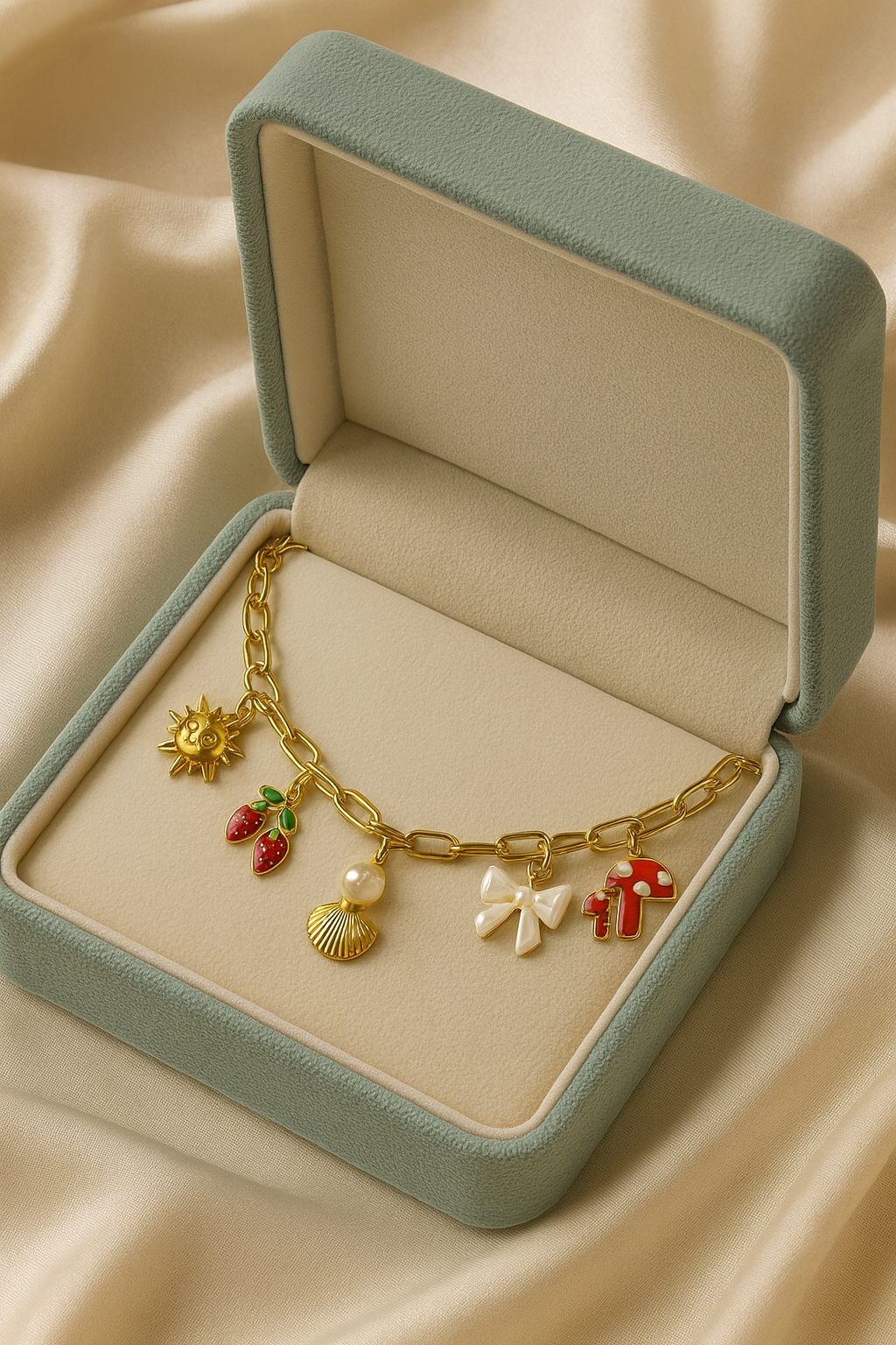 Coastal Cuties Charm Necklace | Gold-Plated Stainless Steel– KZ8812325