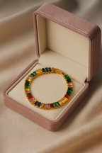 Rainbow Luxe Baguette Bracelet | Gold-Plated Stainless Steel – KZ8812370