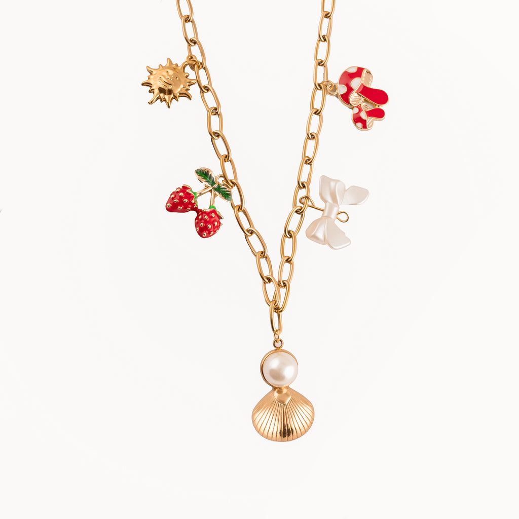 Coastal Cuties Charm Necklace-KZ8812325