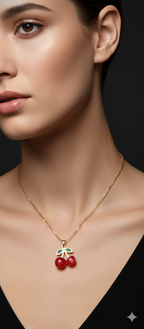 Cherry Bliss Necklace | Gold-Plated Stainless Steel – KZ8812327