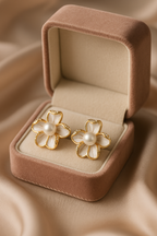 Golden Flower Pearlette | Gold-Plated Stainless Steel – KZ8812333