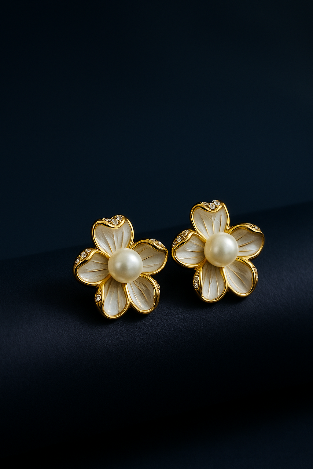 Golden Flower Pearlette | Gold-Plated Stainless Steel – KZ8812333
