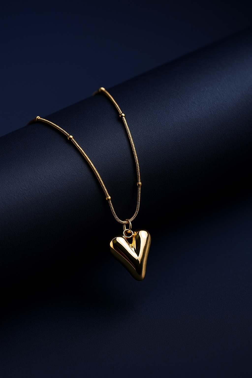 Golden Melted Heart Pendant | Gold-Plated Stainless Steel– KZ8812352