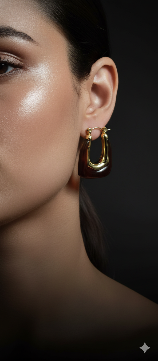 Golden U-Drops | Gold-Plated Stainless Steel– KZ8812335