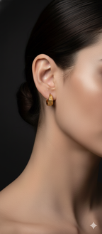 Golden Wave Mini Hoops | Gold-Plated Brass– KZ8812336