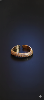 Grace Band Ring | Gold-Plated Brass Adjustable Ring –SCB8812384