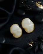MilkyShell Modern Studs | Gold-Plated Stainless Steel – KZ8812341