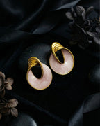 Pink PearlTwist Hoops | Gold-Plated Stainless Steel– KZ8812345