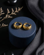 Golden Wave Mini Hoops | Gold-Plated Brass– KZ8812336