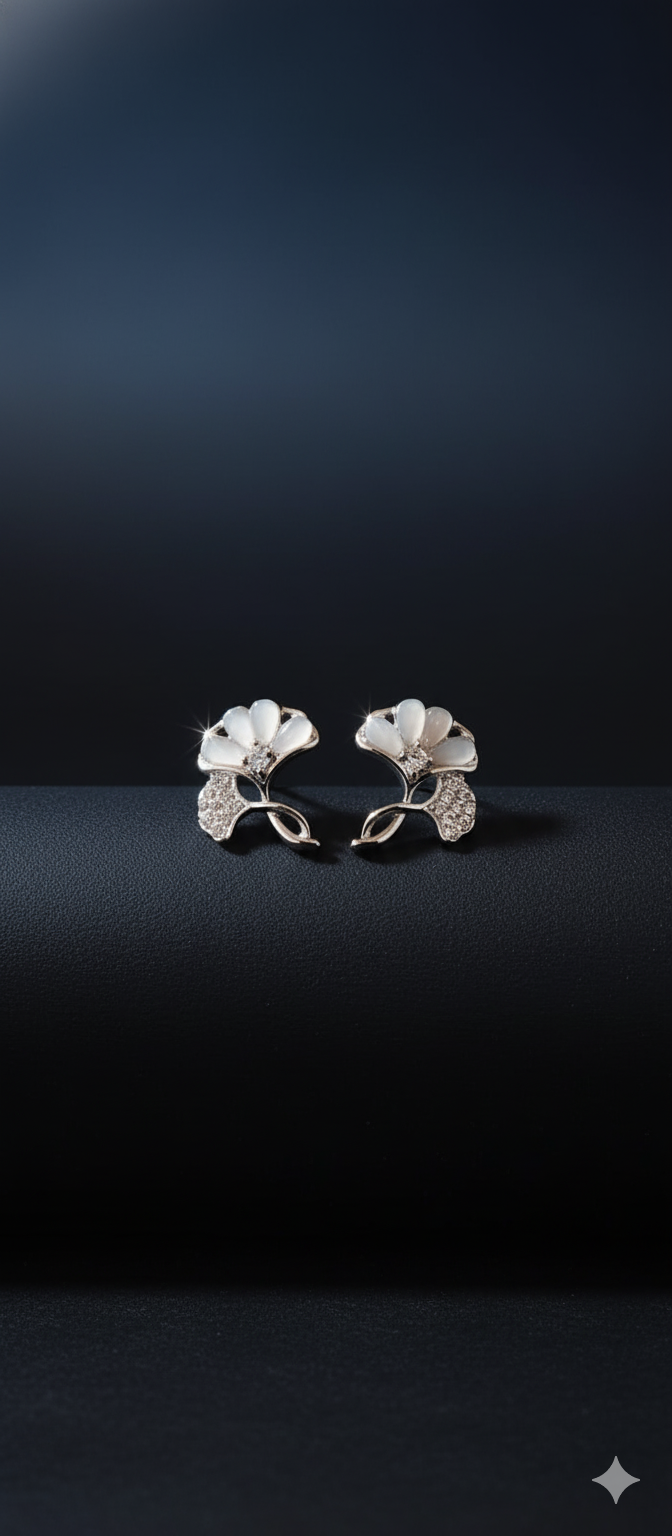 Lumina Cluster & Pearl Studs | Gold-Plated Stainless Steel – PL8812375