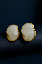 MilkyShell Modern Studs | Gold-Plated Stainless Steel – KZ8812341