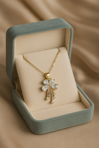 Petal Rainfall Necklace | Gold-Plated Stainless Steel – KZ8812357