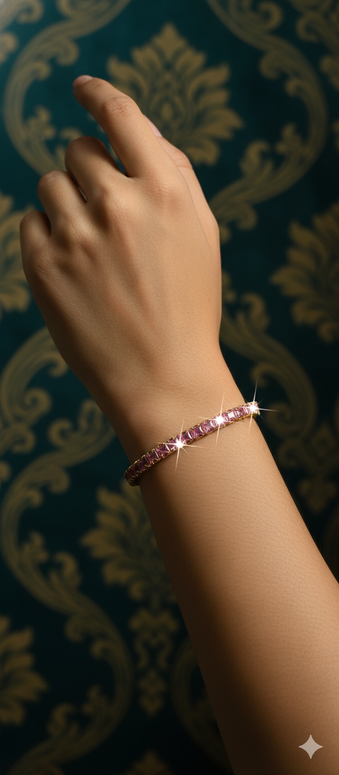 Pink Radiance Luxe Bracelet | Gold-Plated Stainless Steel – KZ8812369