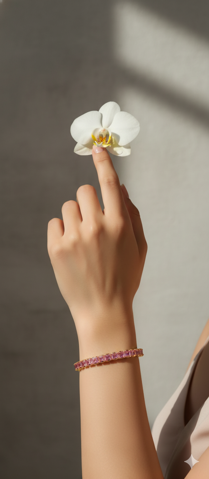 Pink Radiance Luxe Bracelet | Gold-Plated Stainless Steel – KZ8812369