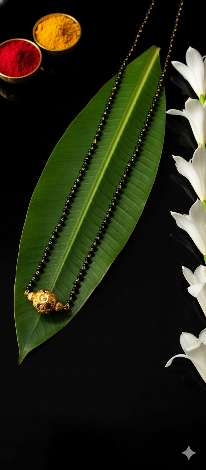 Traditional Grace Mangalsutra | Gold-Plated Stainless Steel–RY8812391