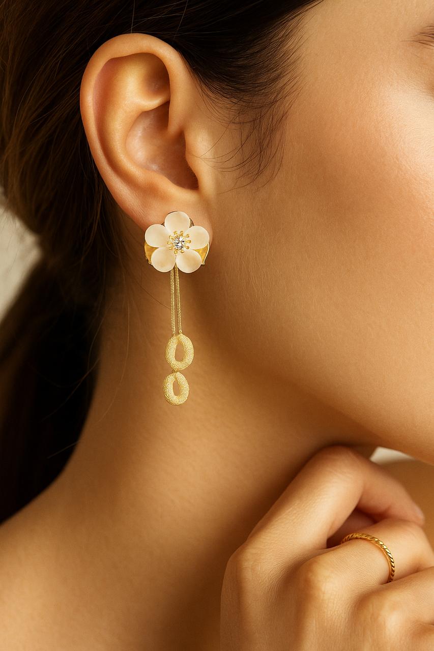 Aurora Bloom Floral Drop Earring-KZ8812320