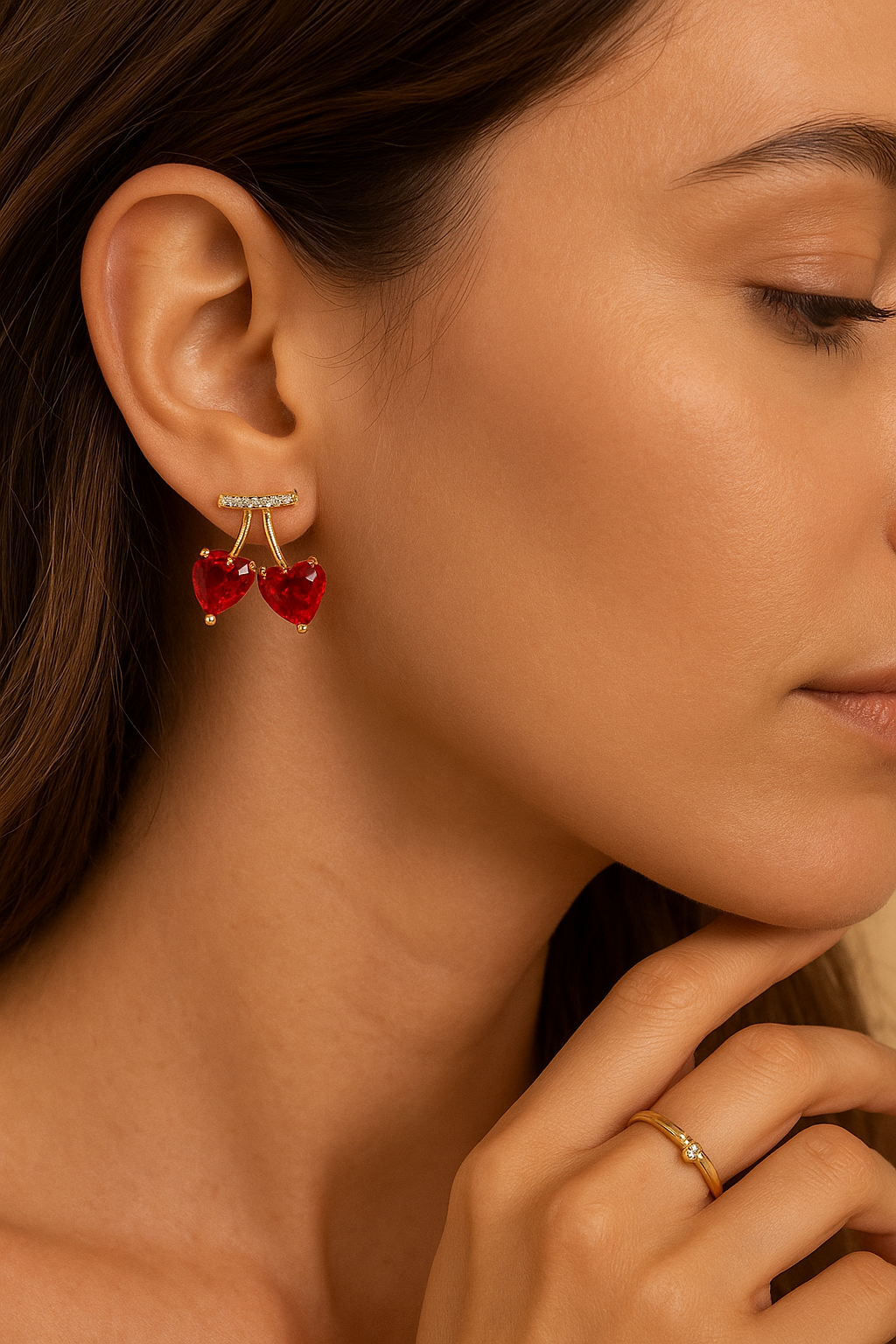 Cherry Kiss Earring-KZ8812318