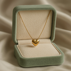 Minimal Heart Necklace | Gold-Plated Stainless Steel- KZ8812307