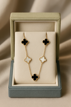 Double Sided Lucky Clover | Gold-Plated Stainless Steel – KZ8812304