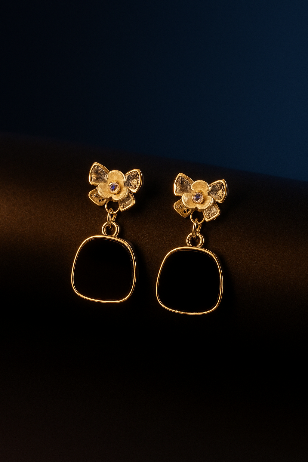 Midnight Bloom Earring-KZ8812317
