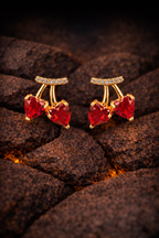 Cherry Kiss Earrings | Gold-Plated Stainless Steel  – KZ8812318