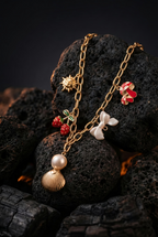 Coastal Cuties Charm Necklace | Gold-Plated Stainless Steel– KZ8812325