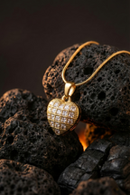 Heartburst Sparkle Necklace | Gold-Plated Stainless Steel – KZ8812355