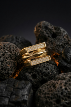 Trinity Grace Ring | Adjustable Gold-Plated Stainless Steel–KZ88123102
