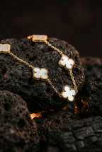 Double Sided Lucky Clover | Gold-Plated Stainless Steel – KZ8812304